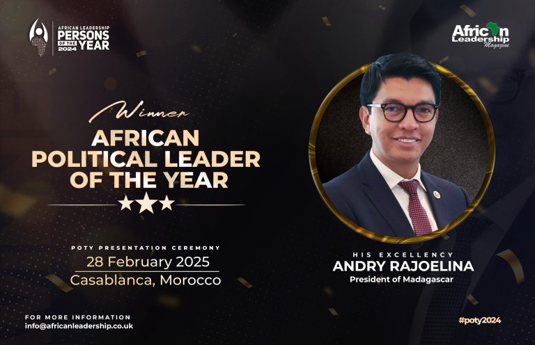 Andry Rajoelina honoré au Maroc en tant que Leader Politique Africain de l’Année 2024